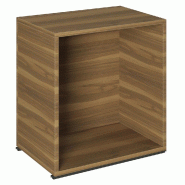 Kit cube bois et traverse noire - 55,9x38,2x58,4cm - olivier