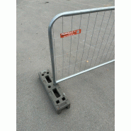 Plot PVC 14kgs - plastique recyclé - haute visibilité - poignée de préhension