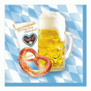 Serviettes, 3 plis pliage ¼ 33 cm x 33 cm "Bavaria" (600 unités) PAPSTAR - multicolore papier 81340