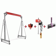 Set grue à portique mobile 1 t PTLK1 MW Tools PTLK1-SET300 Set grue à portique mobile 1 t PTLK1 MW Tools PTLK1-SET300