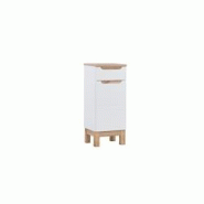 STELLAMEUBLES Meuble bas de rangement sur pied pour salle de bain BALI WHITE - 3667335108121