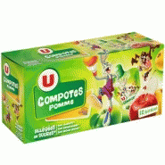 U LOONEY TUNES COMPOTE ALLÉGÉE POMMES LOONEY TUNES GOURDES 12 X 90 G U LOONEY TUNES COMPOTE ALLÉGÉE POMMES LOONEY TUNES GOURDES 12 X 90 G