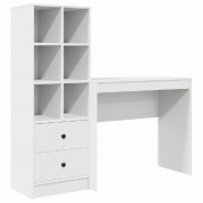 VidaXL Bureau avec tiroir 2 pcs Blanc Modèle Titan Essence Pro - 3337321