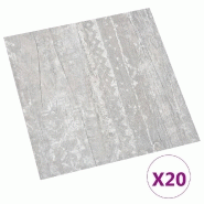 Vidaxl planches de plancher autoadhésives 20 pcs pvc 1,86 m² gris 330123
