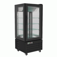 Vitrine de pâtisserie 4 faces vitrée noir 1500 - P7450.0840