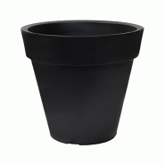 WellHome - Pot de fleurs modèle « Collection Ale-X » Ø35x30cm coloris anthracite - gris plastique WH13403