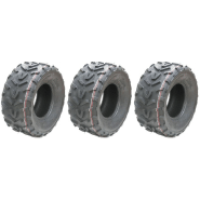 22x11.00-10 ATV Quad Tyres 6ply Wanda P367 E-Marked Road Legal Tires (Set of 3)