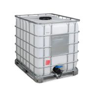 266185w - cuve recobulk ibc, palette cadre en acier, 1000 litres