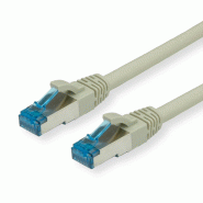 Cordon VALUE Cat.6A (Classe EA) / 10 Gigabit S/FTP, LSOH, gris, 2 m_0