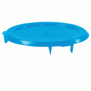 Couvercle plat pour conteneur alimentaire HACCP 75L Gilac - Bleu