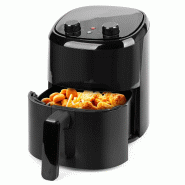 Emerio Airfryer 2,2 L – Friteuse à air chaud 1000 W – 140-200 °C – Minuterie, fonction chauffe rapide, revêtement antiadhésif – AF-130646
