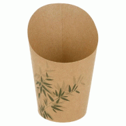 Gobelet à frites Feel Green 270cc Ø7x10,5cm - par 100