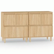 Helloshop26 - Buffet bahut commode armoire meuble de rangement organisateur cuisine salle de séjour salons lot de 2 sonoma 60 x 35 x 02_0036820 - 300 Helloshop26 - Buffet bahut commode armoire meuble de rangement organisateur cuisine salle de séjour salons lot de 2 sonoma 60 x 35 x 02_0036820 - 300