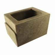 Hostelnovo del Valles - Porte-serviettes en bois manufacturé 14 x 11 x 9 cm - Marron - Serviteur élégant et rustique Hostelnovo del Valles - Porte-serviettes en bois manufacturé 14 x 11 x 9 cm - Marron - Serviteur élégant et rustique