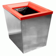 ITALCONCEPT L2G Poubelle De Tri Selectif Inox 304 Avec, 800 x 350 x 400mm - 3616350233509