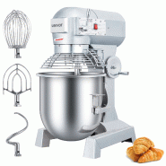 Leevot batteur mélangeur planétaire professionnel SZM30-220V - 30L - moteur 1250W - 3 vitesses - cuve inox - minuterie - acier SZM30-220V