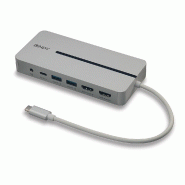 Lindy 43360 LINDY DST-Mx Duo, USB C 4K Mini station d'accueil pour Laptop/Macbook - 43360