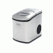 Maxima Machine à glaçons - 10-12 kg/jour - glaçons creux - refroidissement par air - argent – 24 × 36 × 34 cm – 150 W - plastique AKS-09100500