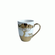 Mugs dorés Savane - lot de 4 - doré 3701503002368 Mugs dorés Savane - lot de 4 - doré 3701503002368