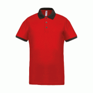 Polo piqué performance homme Red / Black XL 100% Polyester - XL 3663639063050