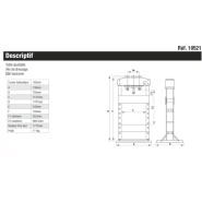 Presse d'atelier manuelle DRAKKAR 20 tonnes Référence   10521_1