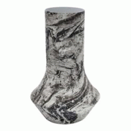 Vase en métal Mosaic Marble blanc Pt' - blanc 8714302773457