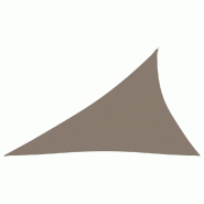 VidaXL Voile de parasol tissu oxford triangulaire 4x5x6,4 m taupe Modèle Ombre Zeta Prime - marron 135459