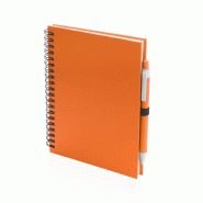 5x Bloc-notes et stylo à bille orange - 5601316781628