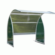 Abri modulable pour 6 vélos - Toit polycarbonate anti UV - Tube galvanisé_0