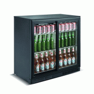 Arrieres bar professionnel 2 portes coulissantes capacité de 228 l - PTSC2E90BS