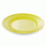 Assiette à dessert mélamine Ø 20 cm jaune lot de 12 - Was Germany - jaune matière synthétique 4044925021890