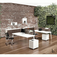 Bureau Manager Blade - Alea - 120, Blanc