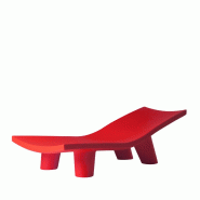 Chaise longue design LOW LITA - rouge