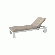 Chaise longue Posidonia - blanc