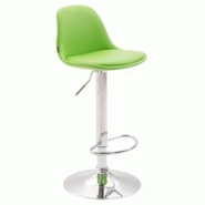 Décoshop26 - Tabouret de bar avec repose-pieds design moderne synthétique vert pomme et métal 10_0000149 - 3000874869601 Décoshop26 - Tabouret de bar avec repose-pieds design moderne synthétique vert pomme et métal 10_0000149 - 3000874869601