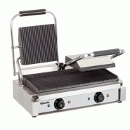 Grill contact électrique double plaques rainurées | Bartscher - A150671