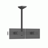 KIMEX Support plafond menu board pour 2 écrans TV 32'' - Hauteur 100 cm - gris 3700685423336 KIMEX Support plafond menu board pour 2 écrans TV 32'' - Hauteur 100 cm - gris 3700685423336