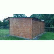 Local de jardin - DIV004 - Porte double battants - Fabrication 100% française - Isolation thermique - Personnalisable