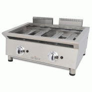 Plancha gaz modulaire FLEXI Ligne 600 - 4 brûleurs - 70 cm - 11,6 kW | Arilex 2MB