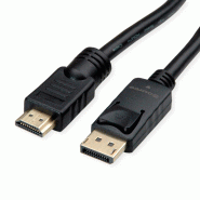 Roline câble displayport dp - uhdtv, m/m, noir, 10 m_0