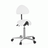 Tabouret / tabouret de travail / assise selle TOP WORK 20 polyuréthane blanc hjh OFFICE - blanc plastique 608900