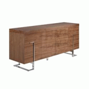 AC ANGEL CERDA Angel Cerdá Buffet en noyer et acier chromé 3221C 180 x 51 x 81 - marron Bois massif 8435631019435 AC ANGEL CERDA Angel Cerdá Buffet en noyer et acier chromé 3221C 180 x 51 x 81 - marron Bois massif 8435631019435