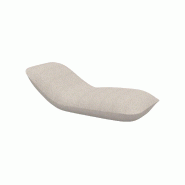 Chaise longue design PILLOW - écru granit