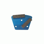 DIAMWOOD EXPERT EN EQUIPEMENT Segment de ponçage diamanté Gr 40 à 3 trous avec connexion M6 - béton très dur ou chape - Diamwood - gris acier 366