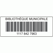 Étiquette codes à barres