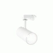 Gea Luce Projecteur Sur Rail Triphasé Gfa 30W 2250Lm 3000K Led Cree - Blanc Mat, Structure Aluminium, Orientable - Gealuce - blanc GFA971C