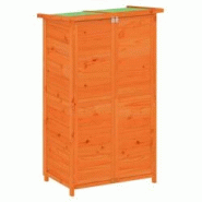Helloshop26 - Abri de jardin cabane cabanon maison de stockage remise extérieur hangar outils robuste 83 x 57 x 140 cm bois massif 02_0022423 - 30002 Helloshop26 - Abri de jardin cabane cabanon maison de stockage remise extérieur hangar outils robuste 83 x 57 x 140 cm bois massif 02_0022423 - 30002