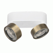 Hole Applique Et Plafonnier Led 13W 3000K Cri90 Blanc/Bronze - Plafonnier Et Applique En Aluminium Moulé Sous Pression - Rossini Illuminazione - bron
