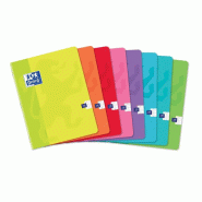 Oxford Lot de 40 Cahier Color Life piqué 17x22, 140p./70 feuilles 90g/m², Séyès, coloris assortis (8) - 3020122873235