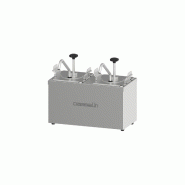 Pompe à sauce double bac GN 1/6 2,5 L | Casselin - CPSN2
